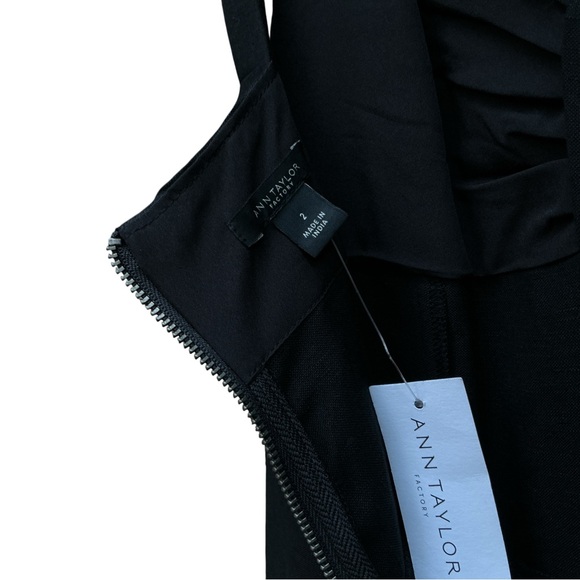 Ann Taylor Black Linen Jumpsuit Size 2 - Picture 6 of 6